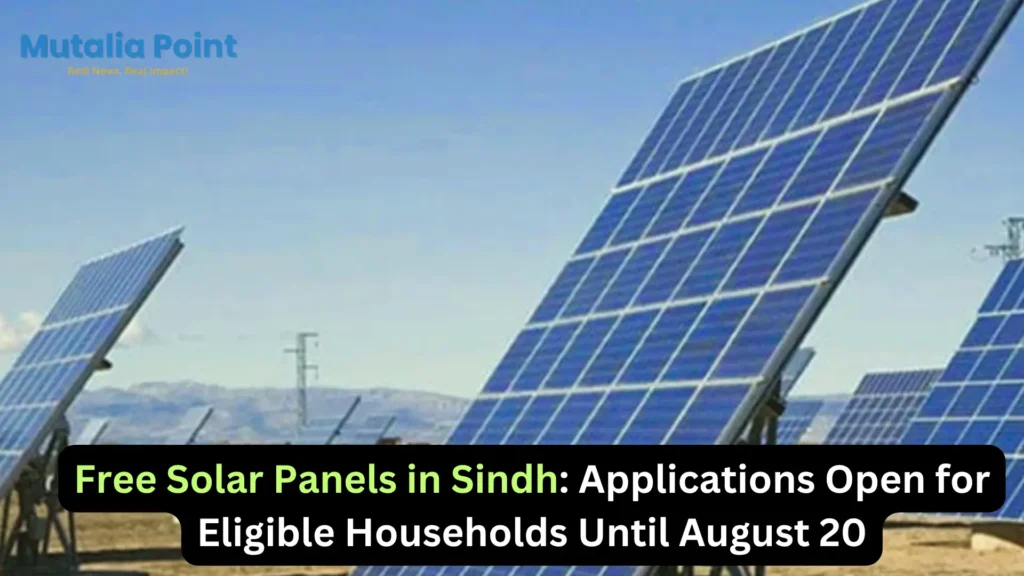 Free solar panels in Sindh